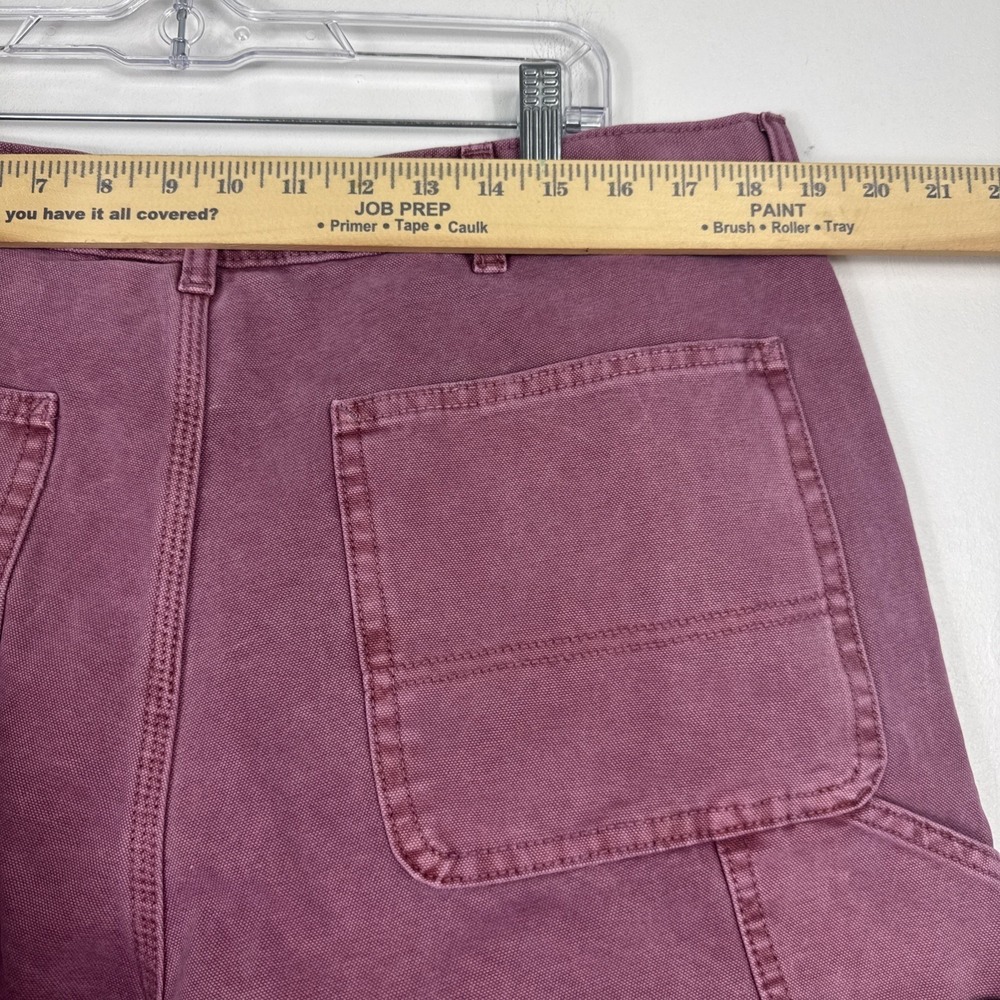 No Boundaries Cargo Shorts Men's 36 Dusty Pink Mauve Carpenter Y2K 100% Cotton - Picture 7 of 8